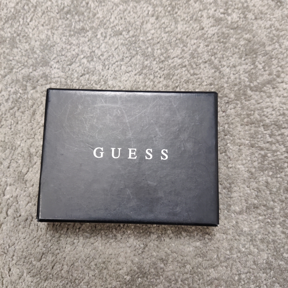 Guess Men's Black Leather Wallet NEW